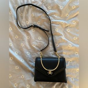 Sondra Roberts Halloween Spider Black Cross Body Envelope Purse